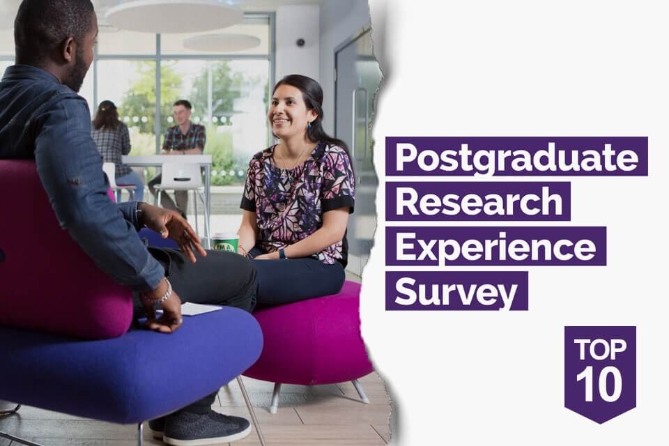 Keele ranked in UK Top 10 for postgraduate research experience